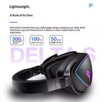 ROG Prism Lightweight Over-Ear Gaming Earphones 7.1 Channel Gaming Headset RGB Lighting Aura Sync Prism 2 Gaming Headphone Gifts