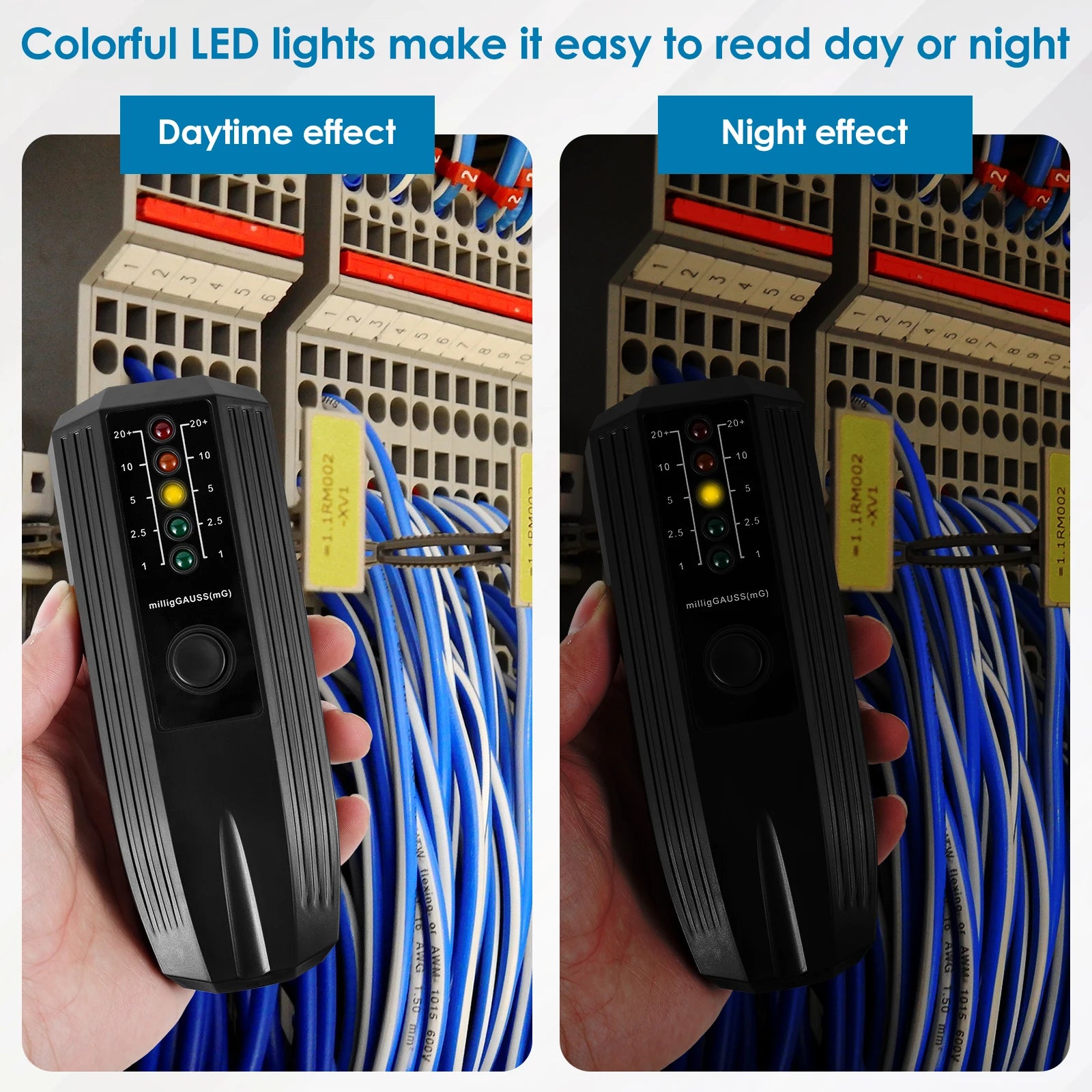 High-Sensitivity EMF Meter (5-LED Indicator)