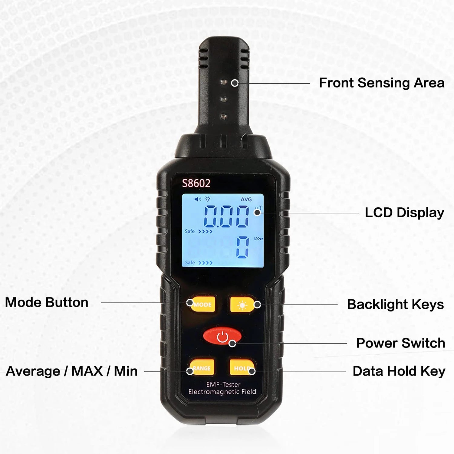3 in 1 EMF Meter Electromagnetic Field Radiation Detector EMF Tester