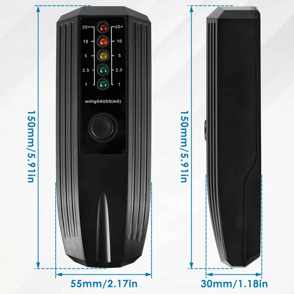 High-Sensitivity EMF Meter (5-LED Indicator)