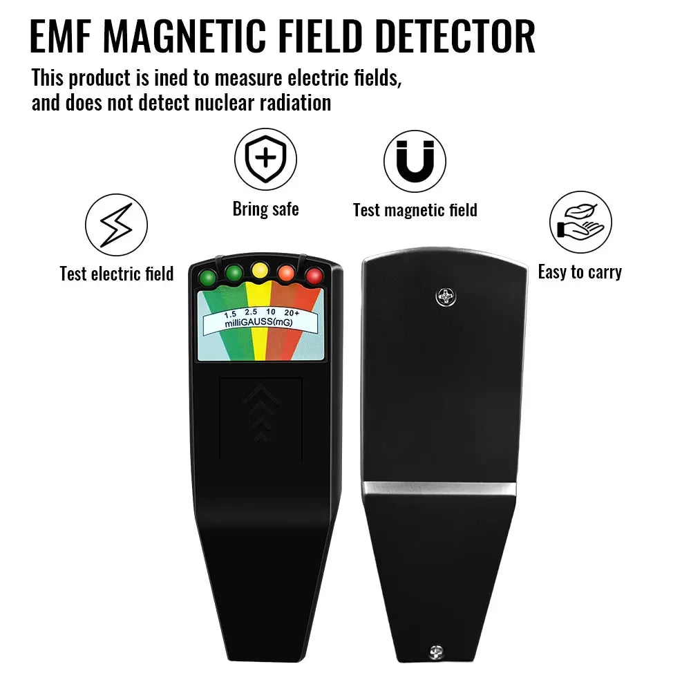 5-LED EMF Meter Magnetic Field Detector Ghost Hunting Paranormal