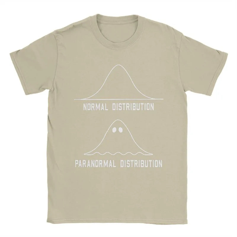 2025 Math Statistics Normal Distribution Paranormal Teacher T Shirt