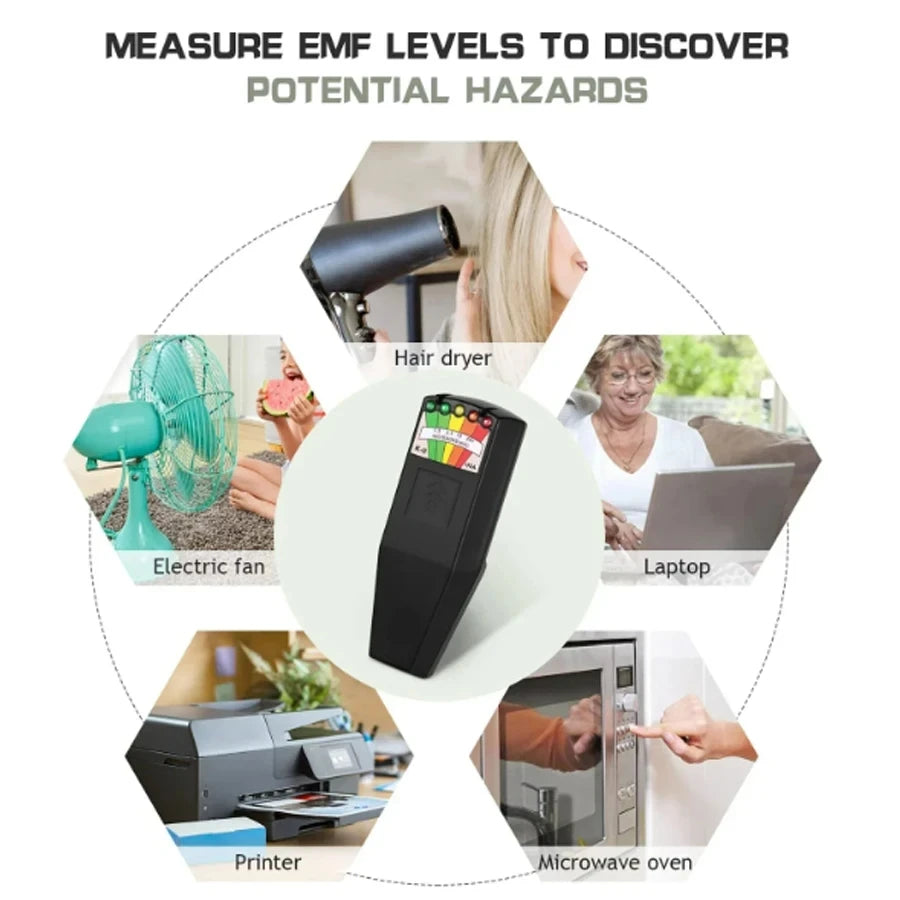 5-LED EMF Magnetic Field Detector