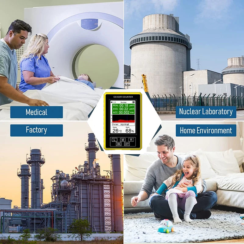 2-in-1 Electromagnetic & Nuclear Radiation Meter
