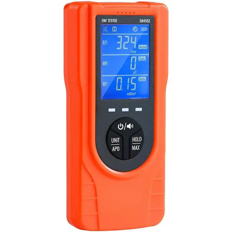 3-in-1 EMF Meter, 5Hz - 3.5GHz, Handheld Rechargeable Electromagnetic Field Radiation Detector, Digital LCD EMF Tester for EF MF RF Home Inspections Outdoor Ghost Hunting Paranormal Equipment